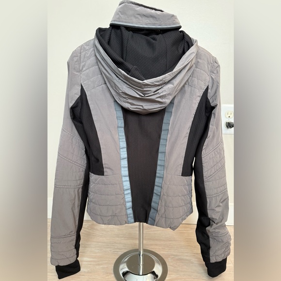 Blanc Noir Lightweight Grey and Black Jacket Small - Picture 2 of 7